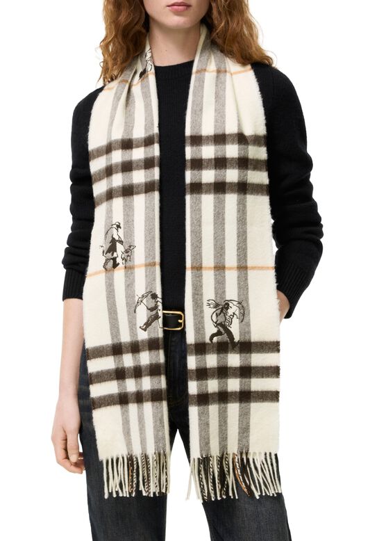Check Mates Cashmere Scarf, , hi-res