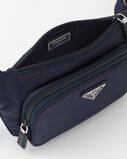 Re-Nylon and Saffiano leather shoulder bag, , hi-res