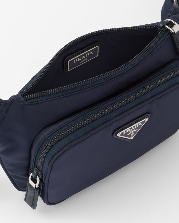 Re-Nylon and Saffiano leather shoulder bag, , hi-res