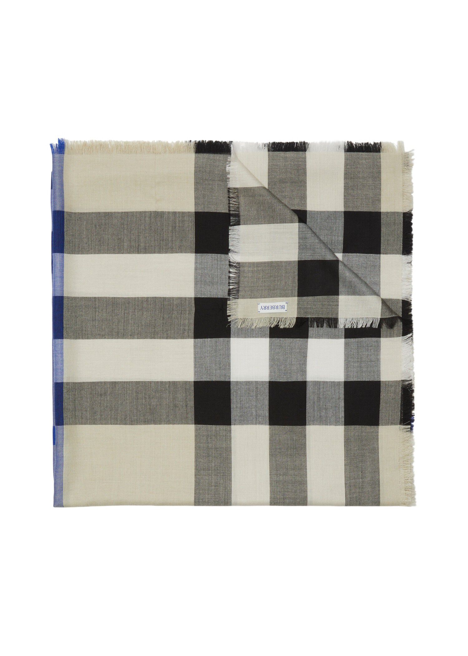 Burberry check silk cashmere scarf store