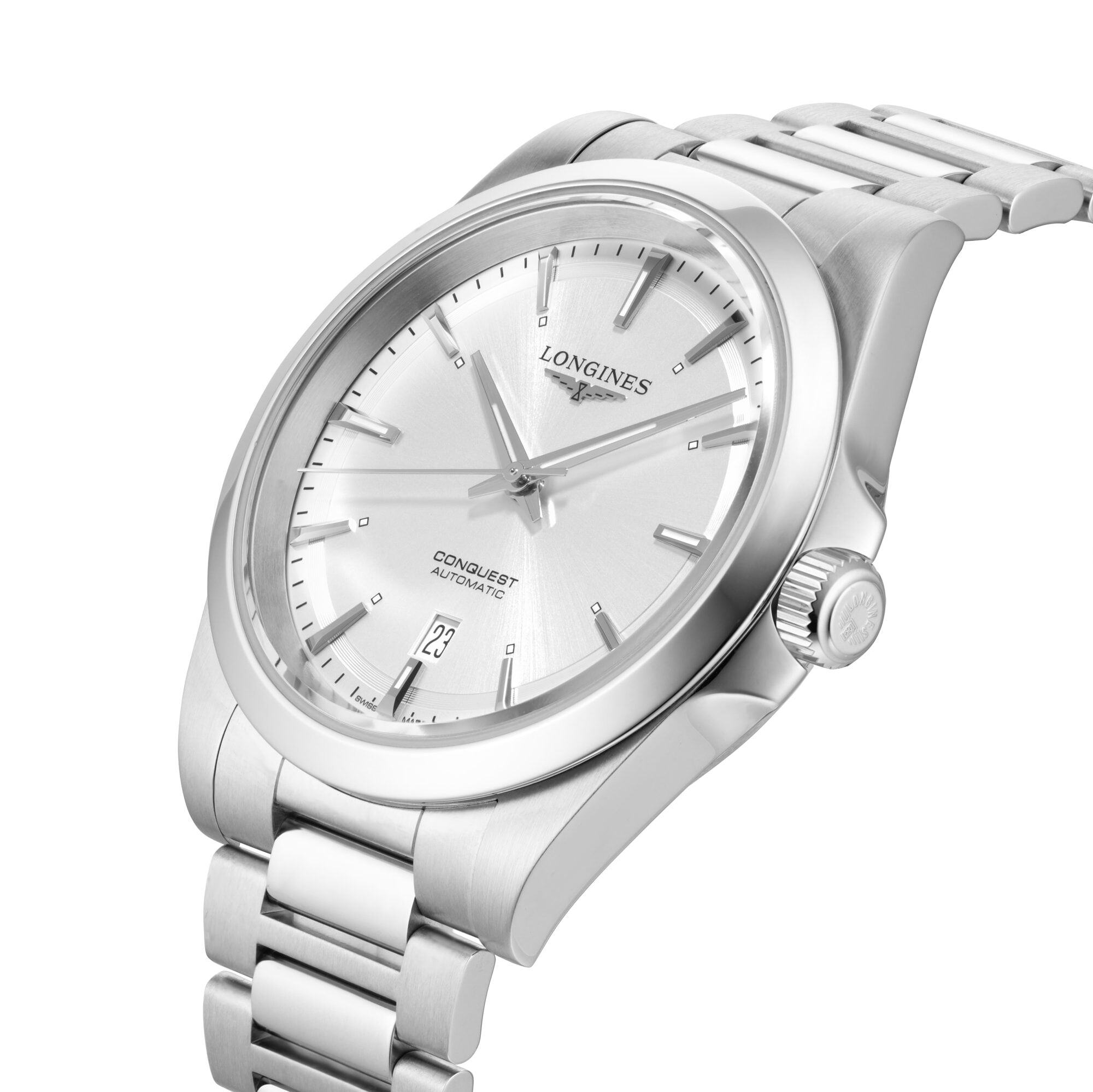 Longines conquest white dial discount