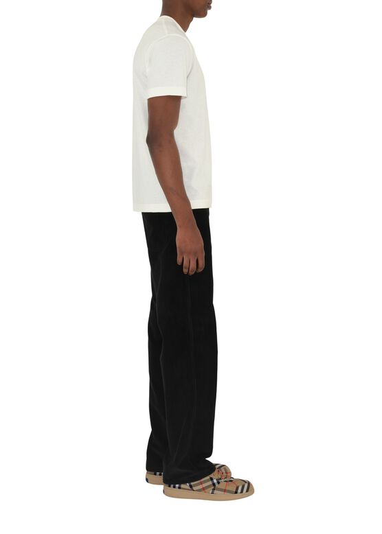 Check Label Cotton T-shirt, , hi-res