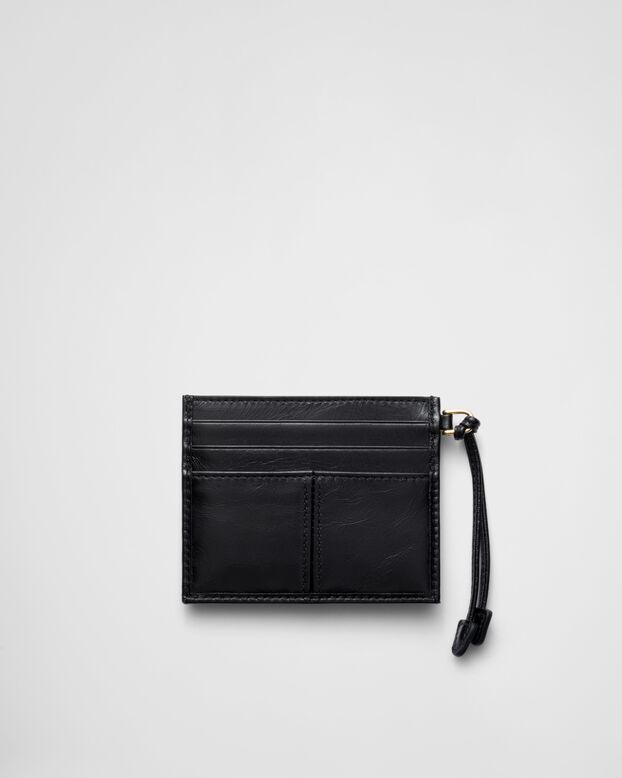 Leather card holder, , hi-res