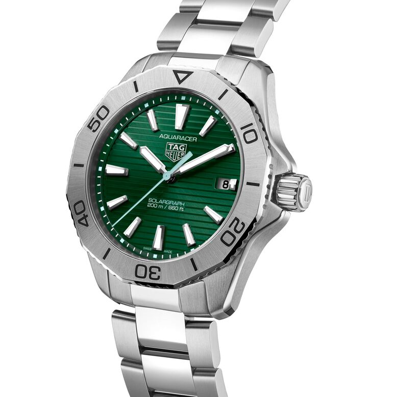 Aquaracer Professional 200 Solargraph 40mm Mens Watch Green, , hi-res