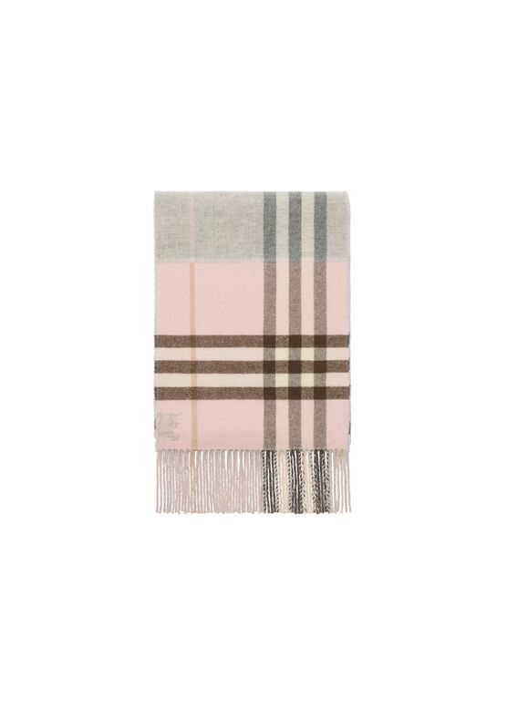 Contrast Check Cashmere Scarf, , hi-res