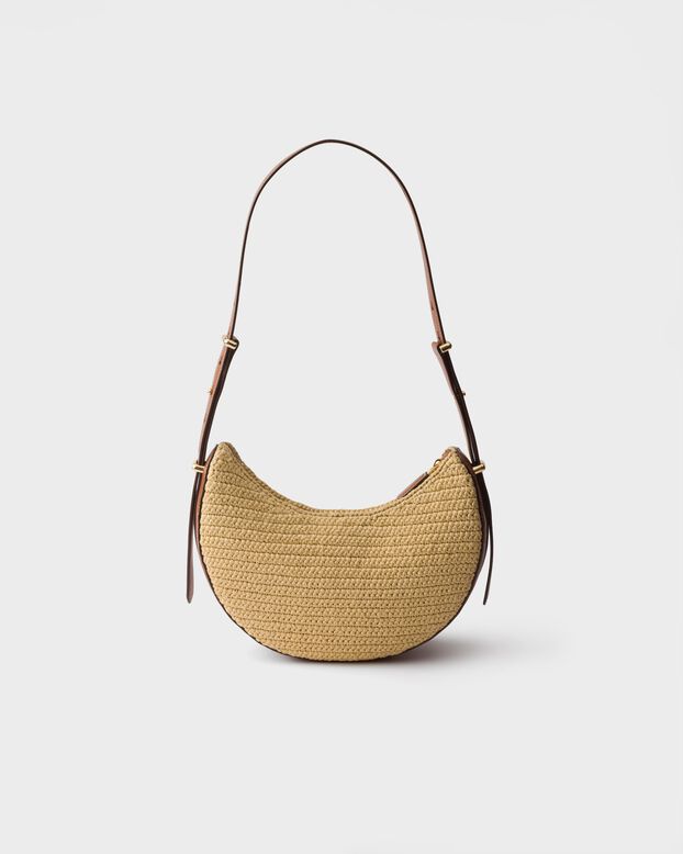 Prada Arqu&eacute; small crochet and leather bag, , hi-res