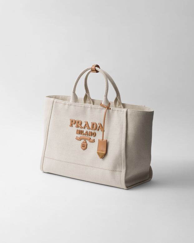 Linen blend tote bag, , hi-res
