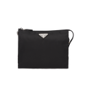 Re-Nylon and Saffiano leather necessaire, , hi-res