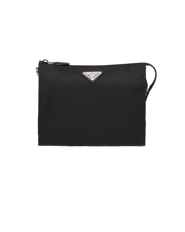 Re-Nylon and Saffiano leather necessaire, , hi-res