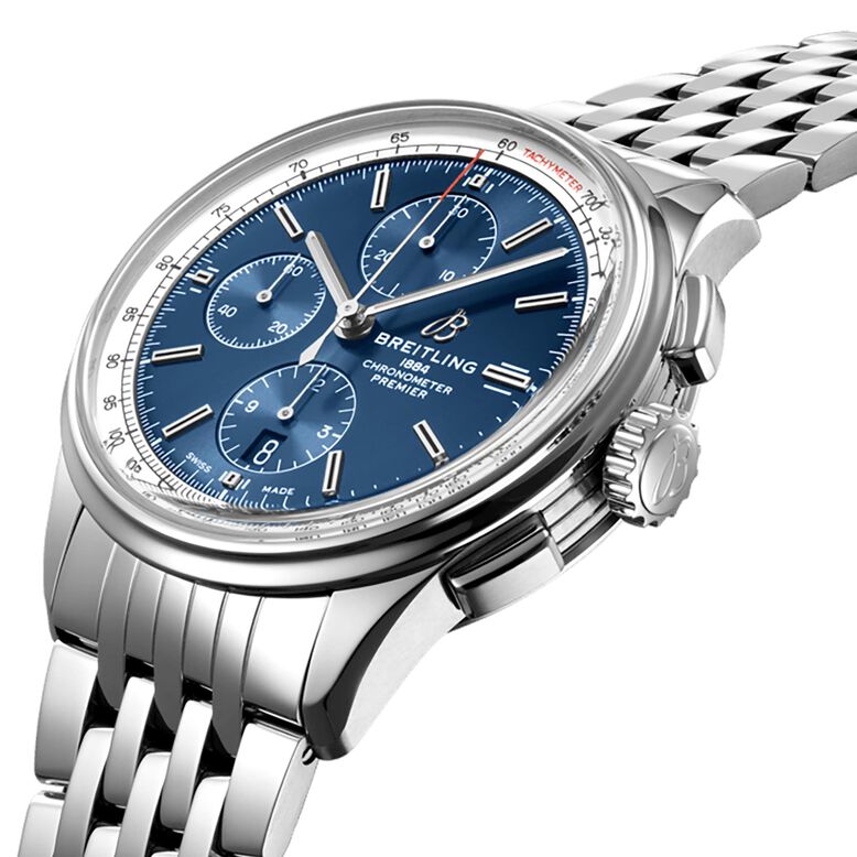 Premier Chronograph 42 Stainless Steel Watch, , hi-res