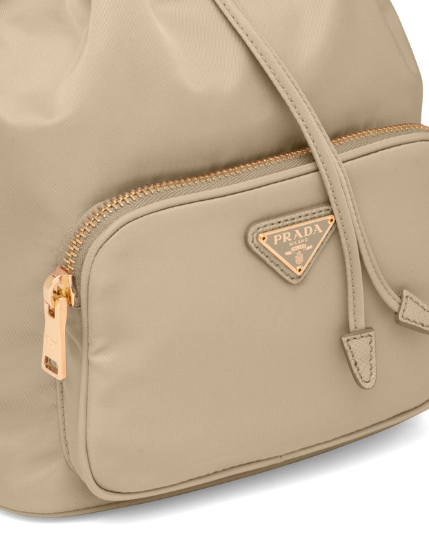 Prada nylon bucket bag size top