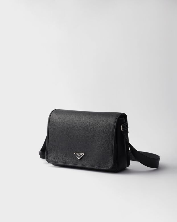 Leather shoulder bag, , hi-res
