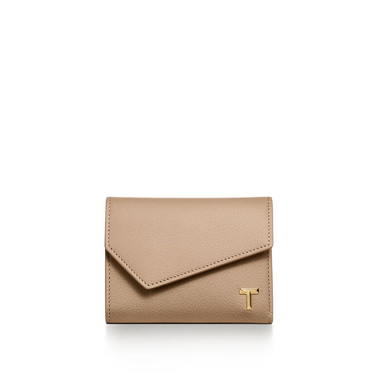 Tiffany T Wallet in Taupe Leather, , hi-res