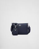 Re-Nylon and Saffiano leather shoulder bag, , hi-res