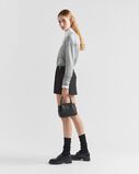Leather mini handbag with zipper closure, , hi-res