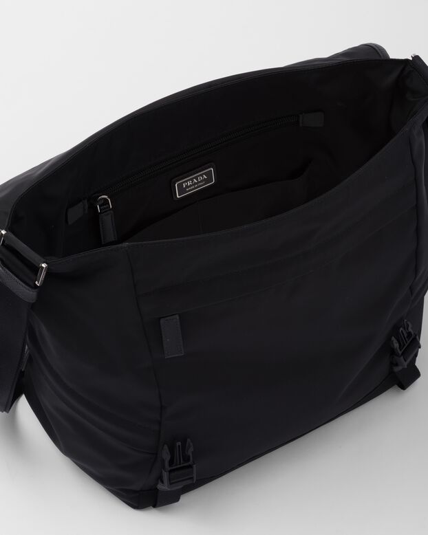 Re-Nylon and Saffiano leather shoulder bag, , hi-res