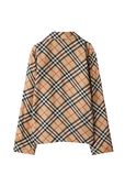 Regular Fit Check Silk Pyjama Shirt, , hi-res