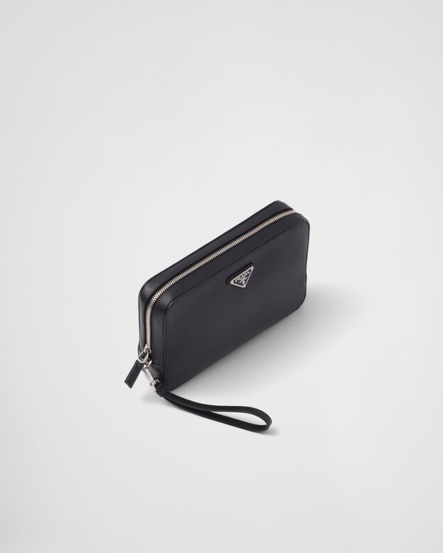 Saffiano Leather Clutch, , hi-res