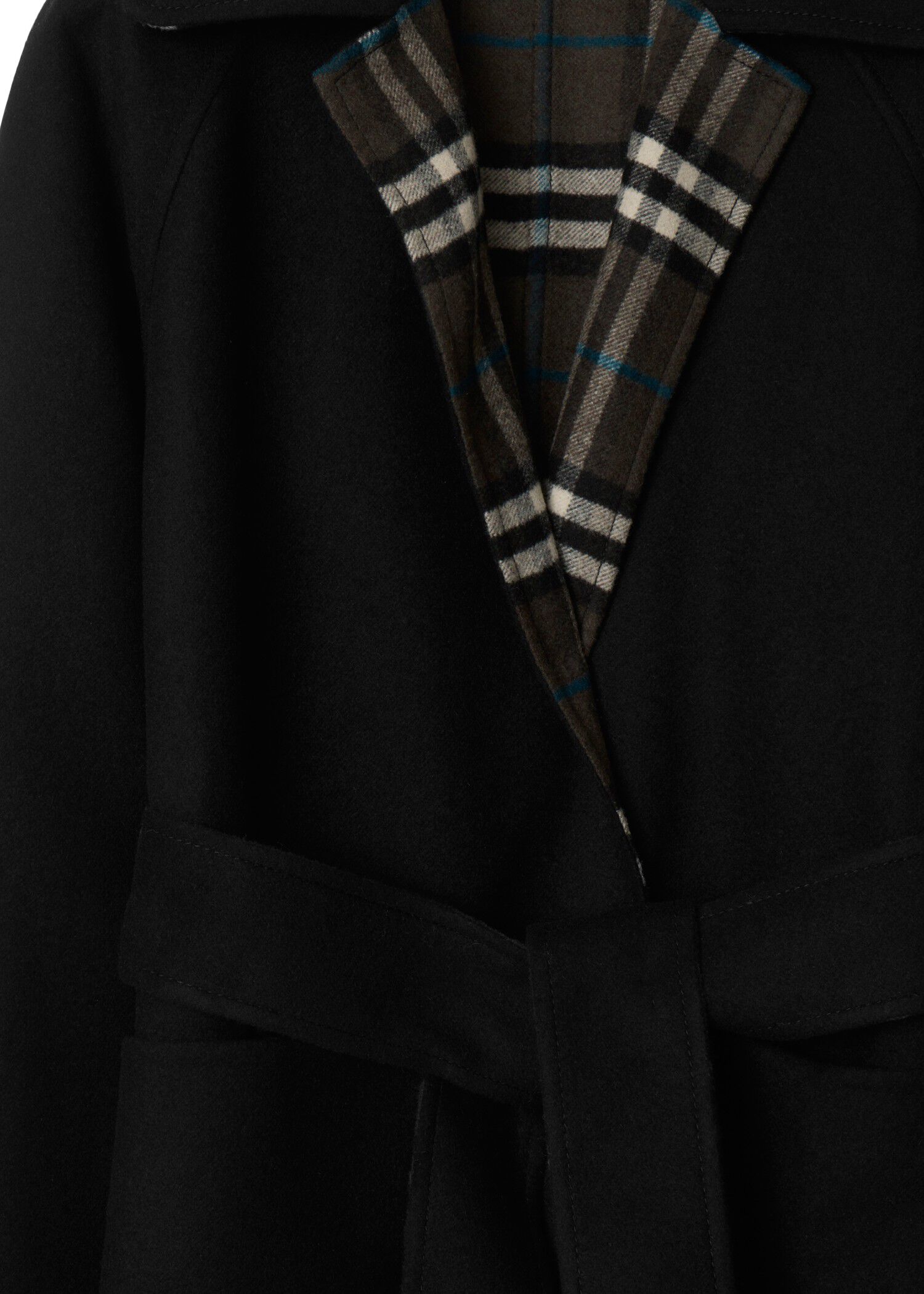 Burberry Reversible Wool Wrap Coat Coats & Jackets | Heathrow