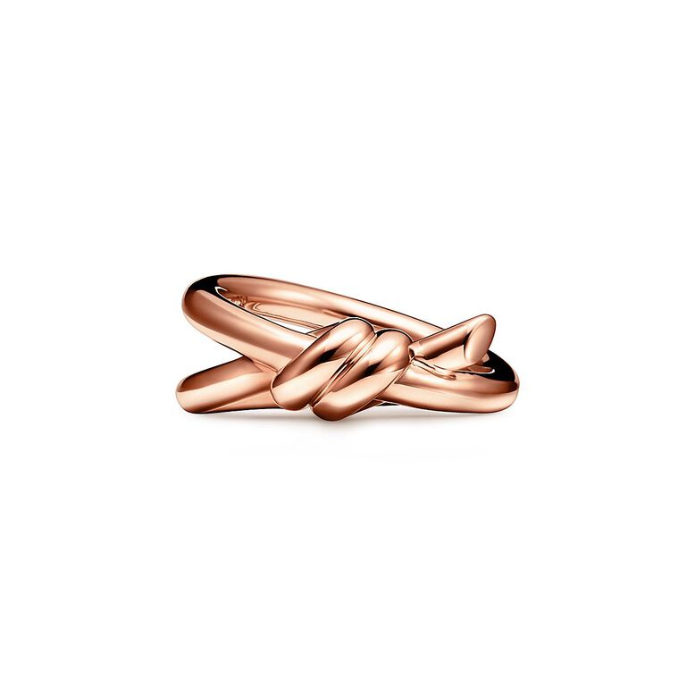 Tiffany Knot Double Row Ring in Rose Gold - Size 7, , hi-res