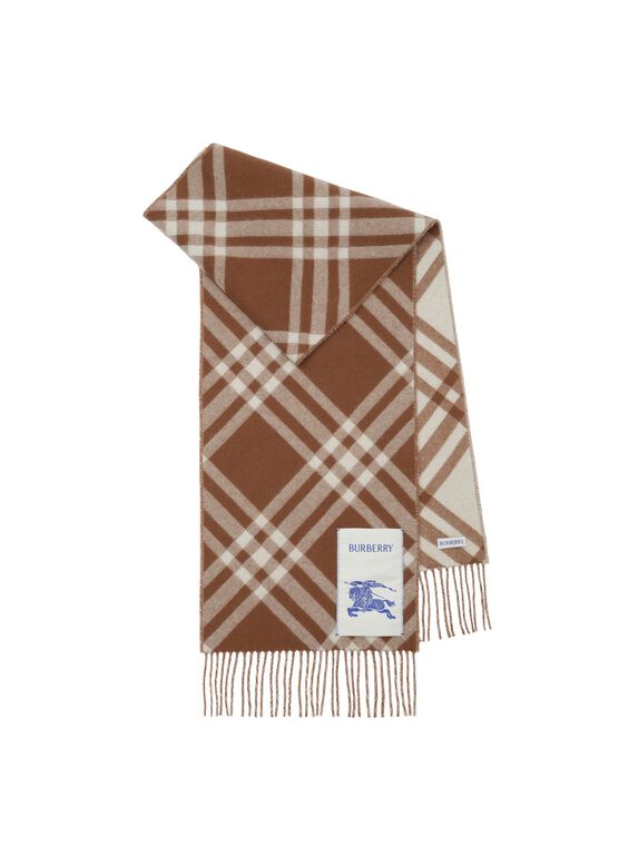 Check Cashmere Scarf, , hi-res