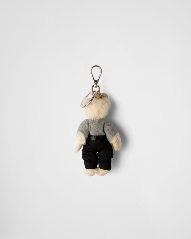 Teddy keychain charm, , hi-res