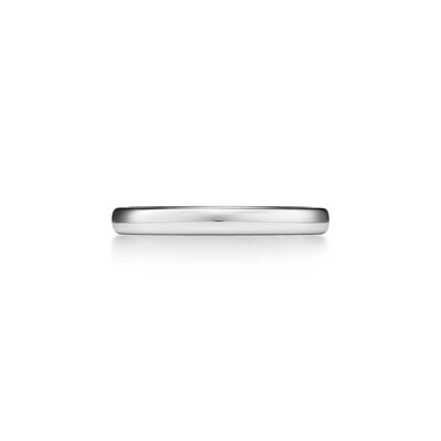 Tiffany Forever Wedding Band Ring in Platinum, 2.5 mm Wide - Size 9
