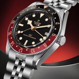 Black Bay G58 GMT 39mm Steel Case Black and Burgundy Bezel Watch, , hi-res