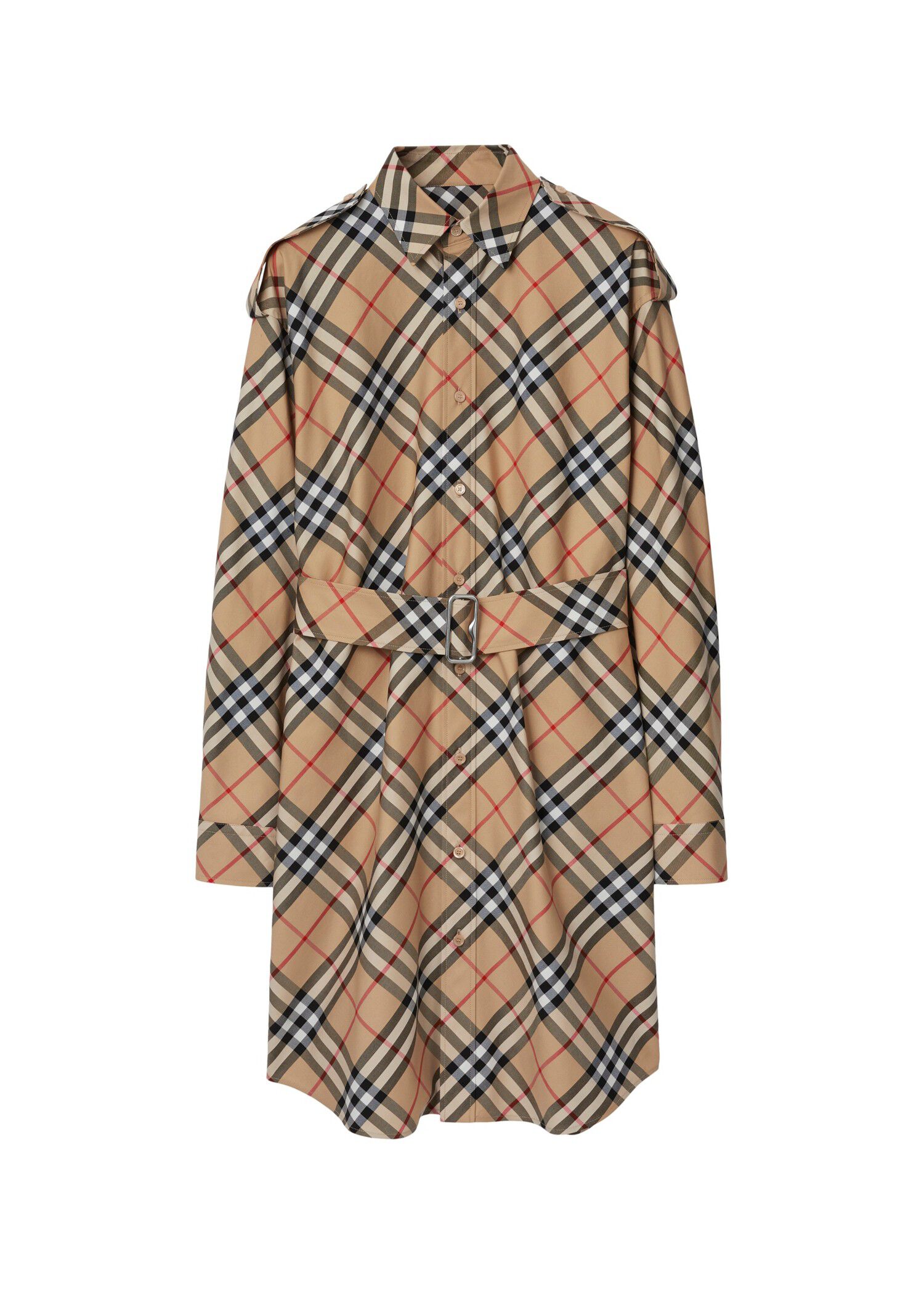Burberry Check Cotton Shirt Dress Dresses & Skirts
