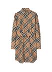 Check Cotton Shirt Dress