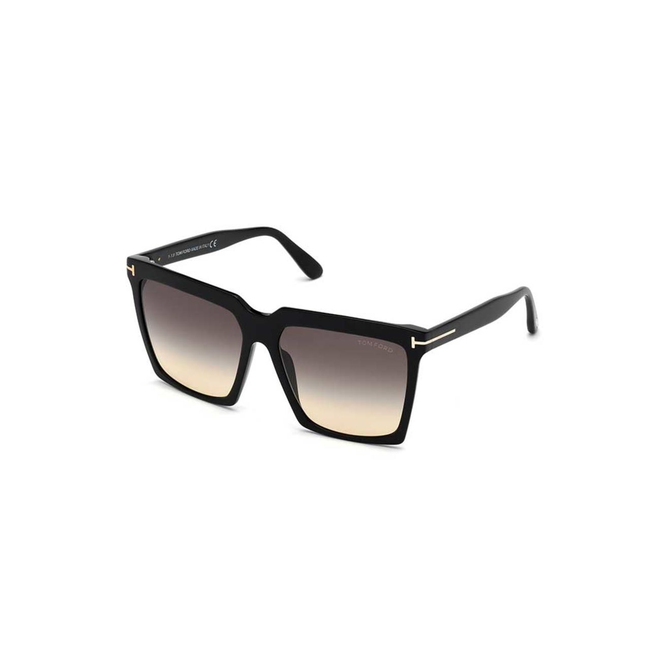 Tom Ford Sunglasses Sabrina02 FT0764S 58 01B Black BrownGrey Gradient ...
