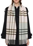Contrast Check Cashmere Scarf, , hi-res