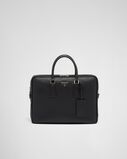 Saffiano leather briefcase, , hi-res