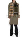 Reversible Contrast Check Cashmere Scarf, , hi-res