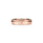 Tiffany T Narrow Ring in Rose Gold - Size 7 1/2