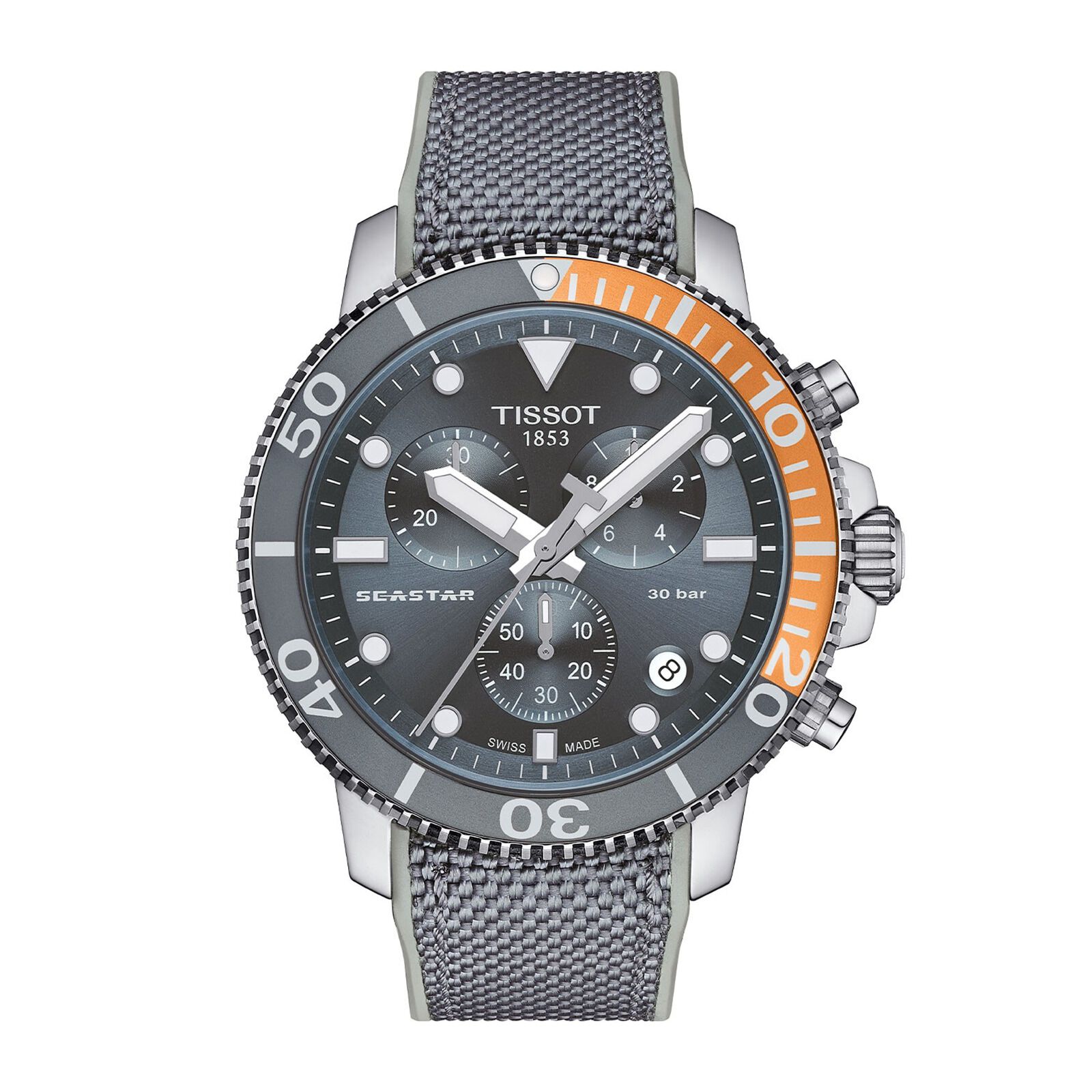 Tissot Seastar 1000 Chronograph 45.5mm Mens Watch Fine Watches Heathrow Reserve Collect