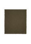 Wide Check Wool Silk Scarf
