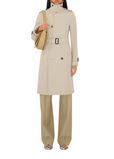Mid-length Cotton Blend Trench Coat, , hi-res