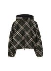 Cropped Reversible Check Jacket