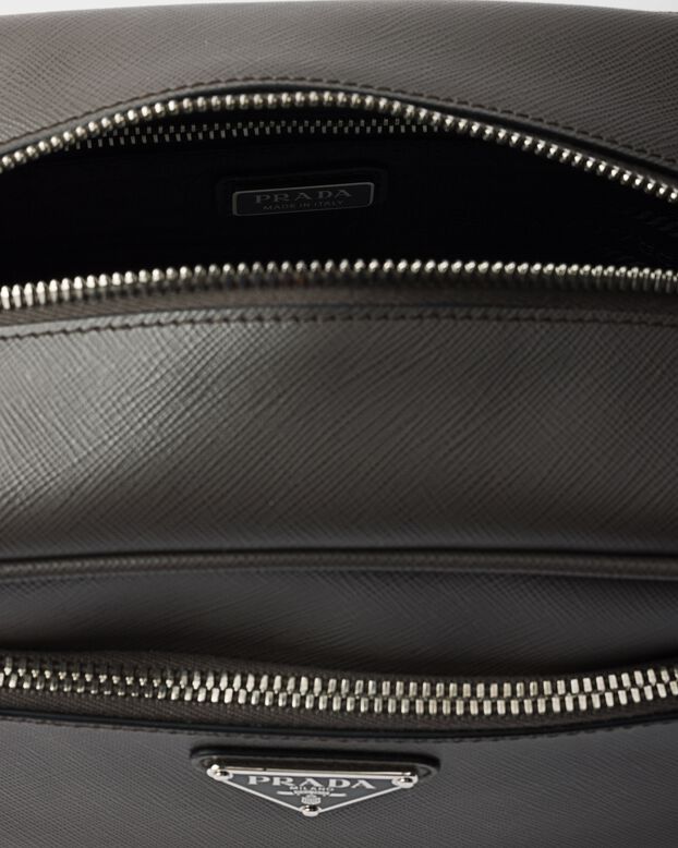 Saffiano leather travel pouch, , hi-res