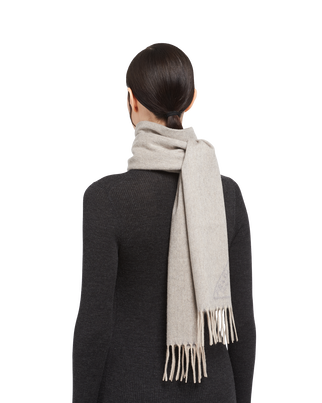 Double cashmere scarf, , hi-res