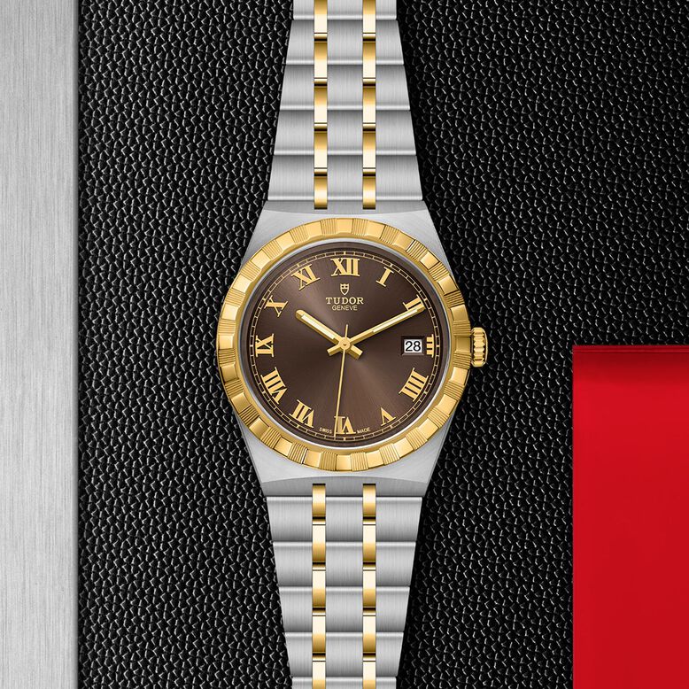 Royal S&amp;G 38mm Steel Case Chocolate Brown Dial, , hi-res