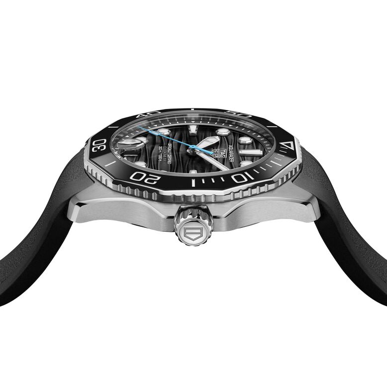 Aquaracer Professional 300 Date 42mm Mens Watch Black Rubber, , hi-res