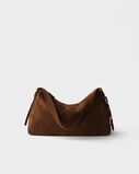 Prada Aimèe large suede shoulder bag, , hi-res