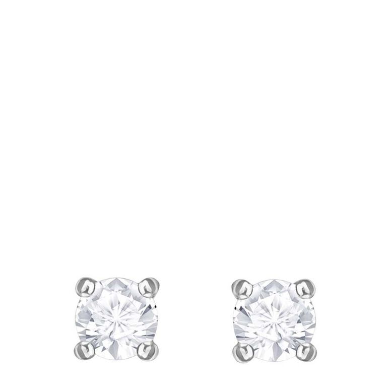 Attract Round Pierced Earrings - Silver, , hi-res