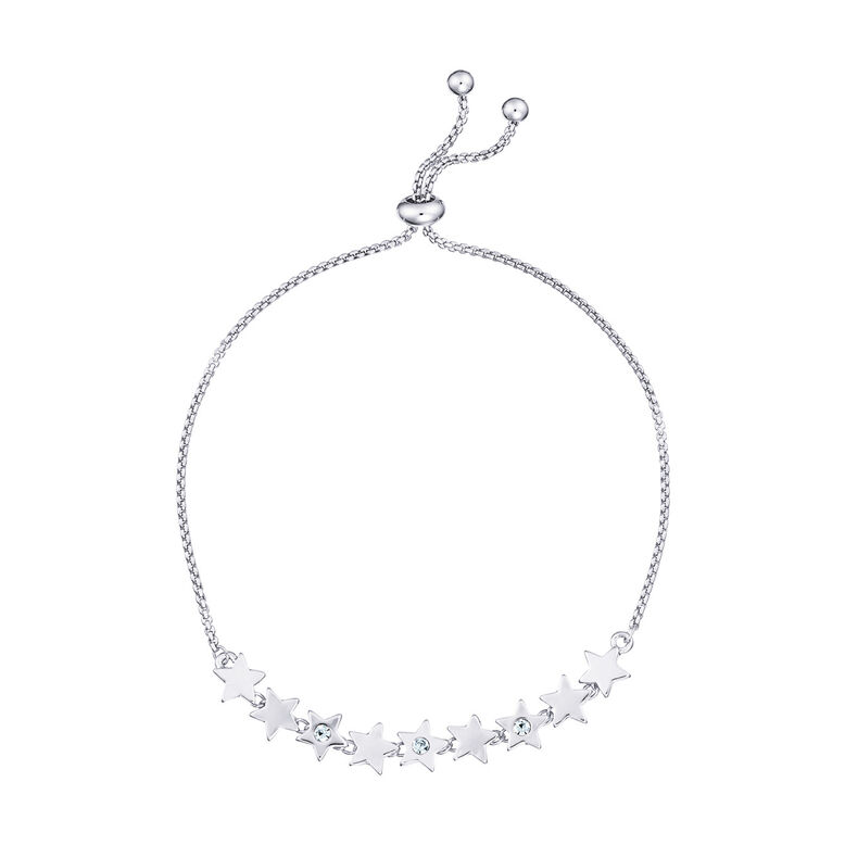 Starry Night Toggle Bracelet In Silver - Silver, , hi-res