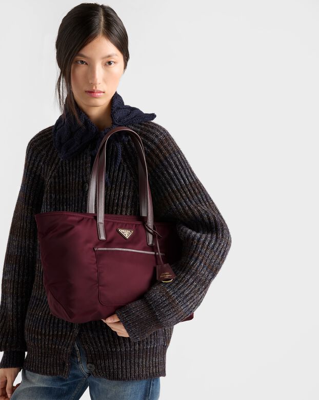 Prada Re-Edition 1978 medium Re-Nylon and Saffiano leather tote bag, , hi-res