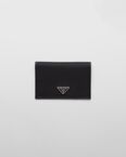 Re-Nylon and Saffiano leather passport holder