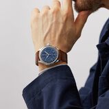 Premier B15 Duograph 42 Leather Strap Watch, , hi-res