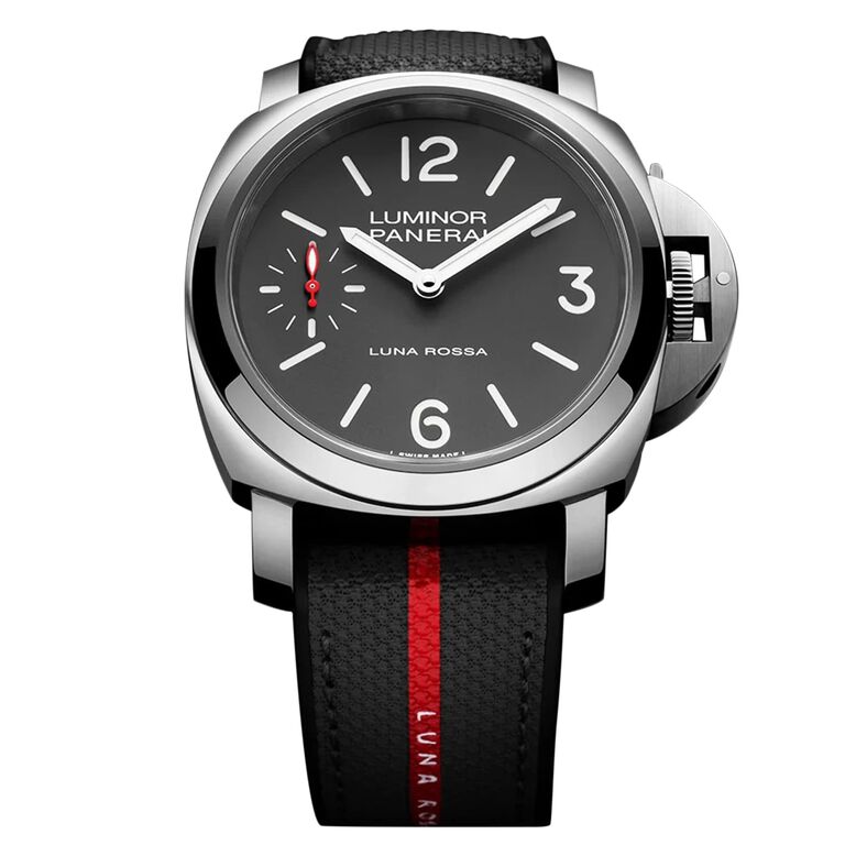 Luminor Tre Giorni Luna Rossa 44mm Mens Watch Grey - Interchangeable Strap, , hi-res